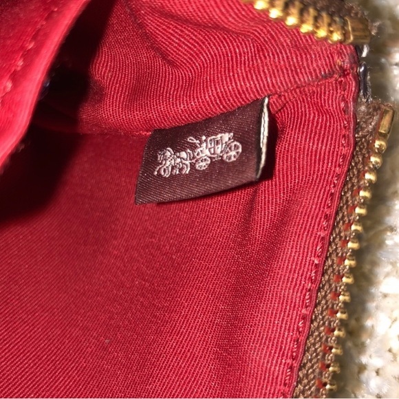 NWOT Coach Wristlet Wallet With Rainbow Print Brown MultiColors - Picture 4 of 4